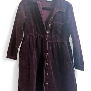 L.L. Bean Maroon Corduroy Shirt